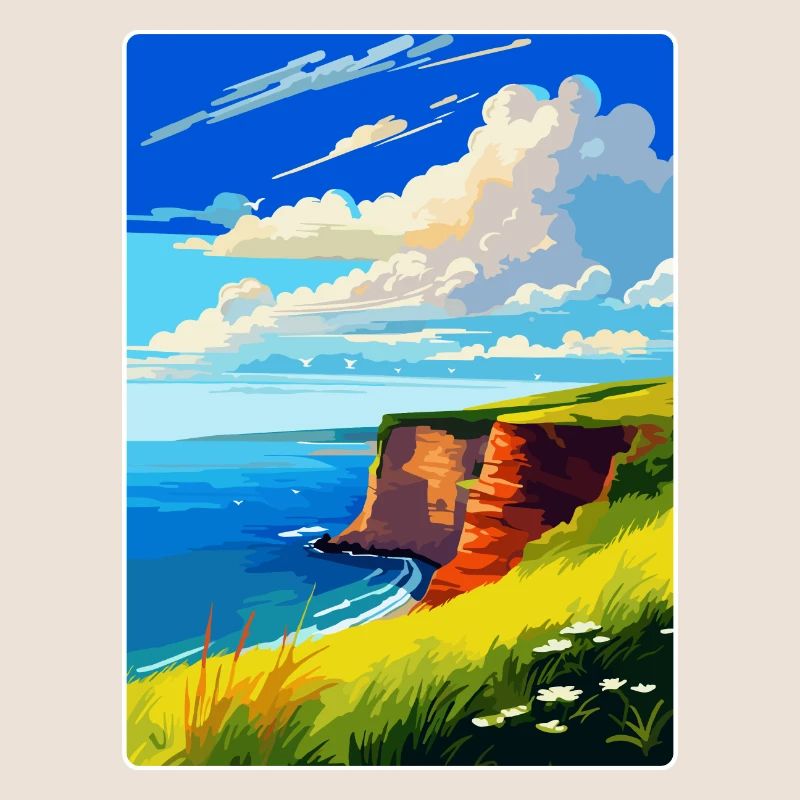 Berry Head Devon Vintage Voyage Poster Souvenir