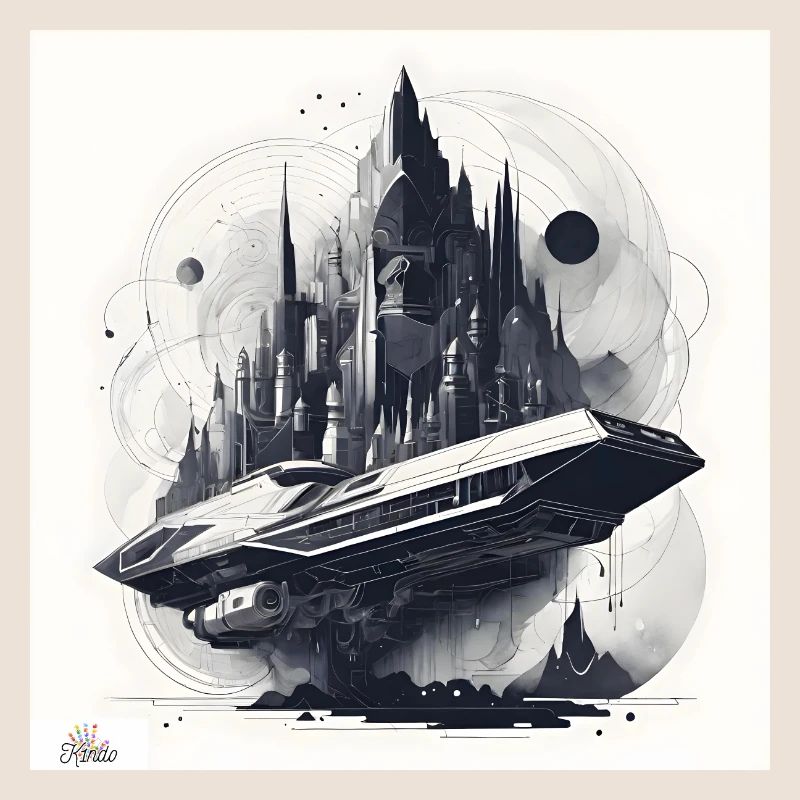 Sci fi city & ship