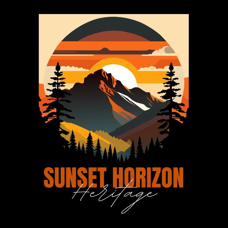 Patrimoine de l’horizon du coucher de soleil