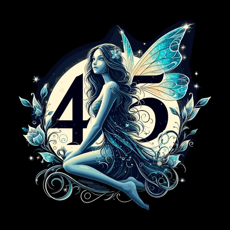 45 Years Fairy Elf Birthday Anniversary Gift