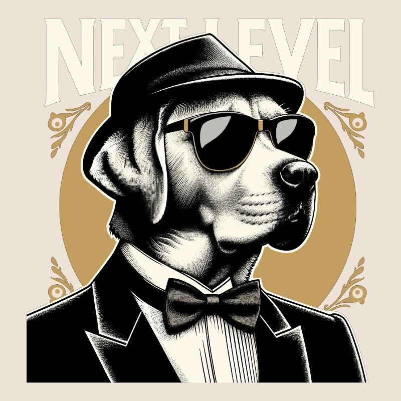 Dudley Labrador Tuxedo Costume Next Level Cadeau