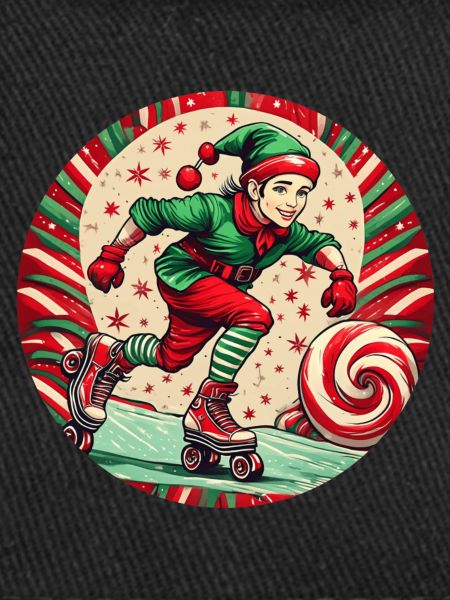 Christmas elf inline skating