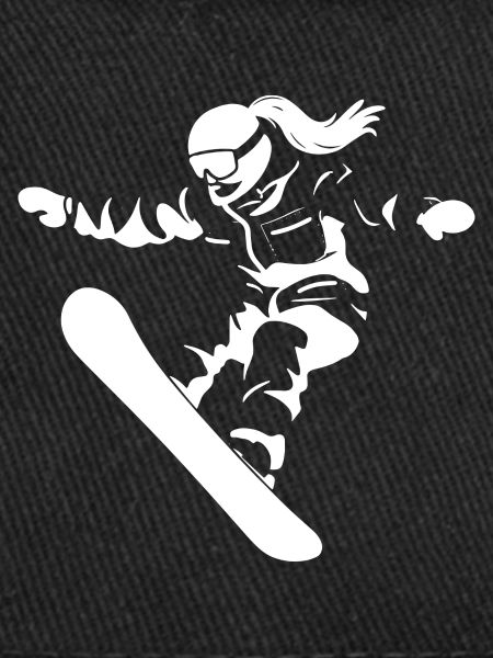 Dessin d’une snowboardeuse