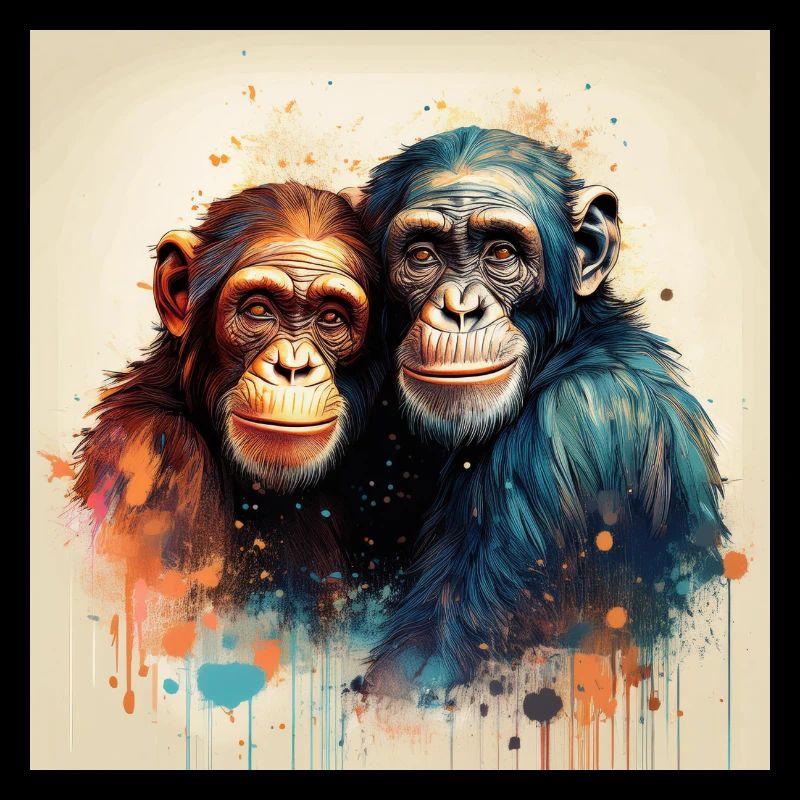 Chimpanzés amoureux