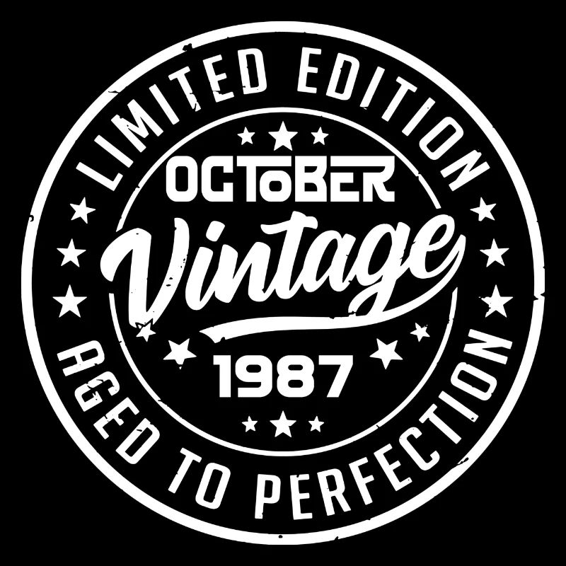 1987 Retro 1987 Octobre Anniversaire Octobre 1987