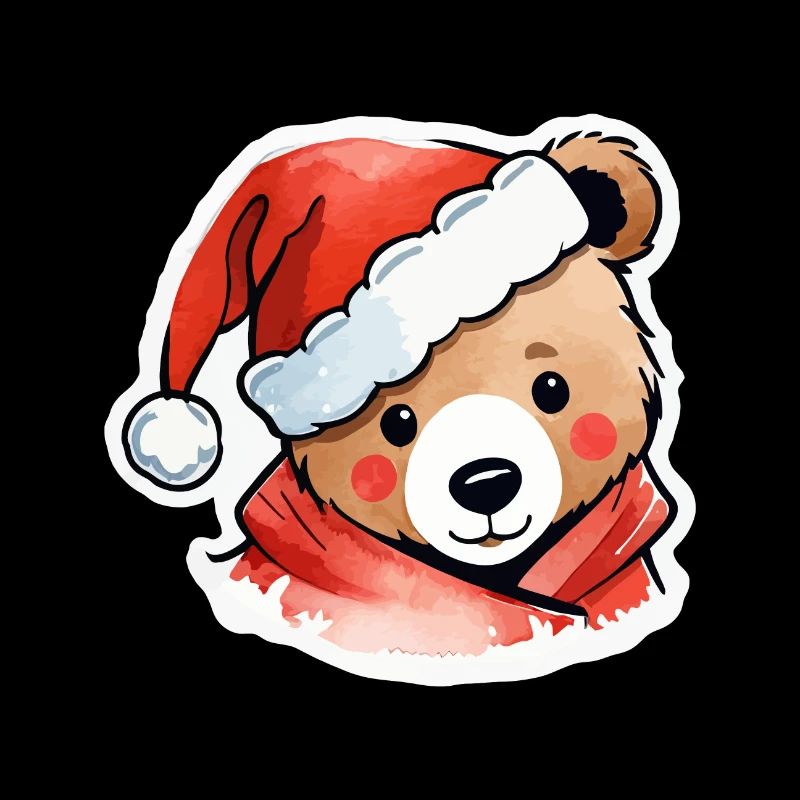 Bear Christmas Drawing