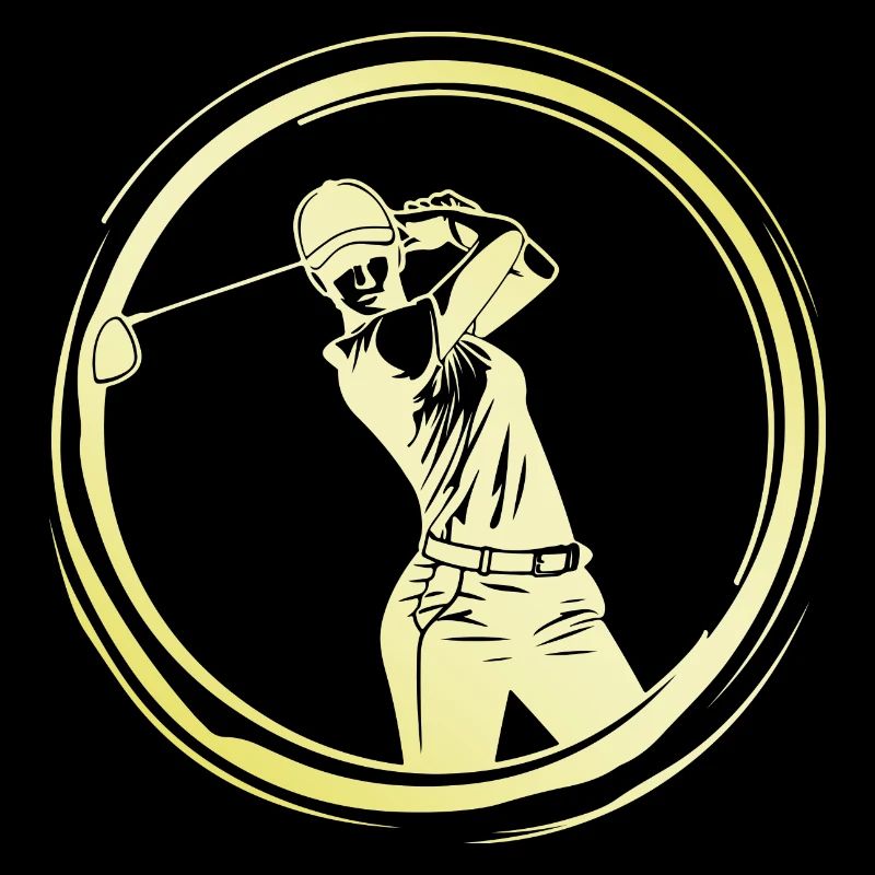 Golfer Frau