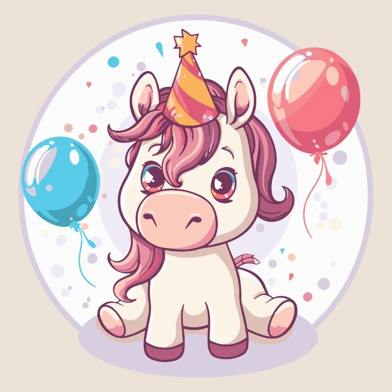 Bande dessinée d’anniversaire de cheval