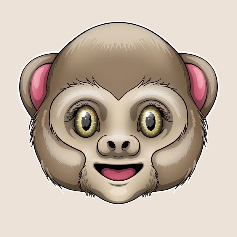 Visage de singe