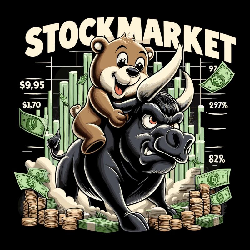 Bourse Marché boursier Bull Bull Bear Profit Gift