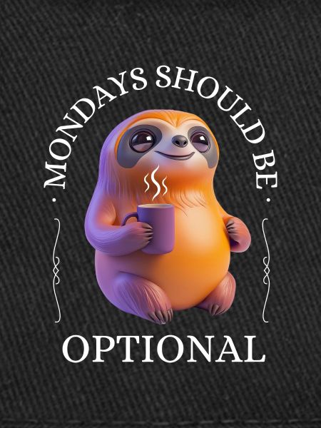 Monday grouch – coffee-drinking sloth