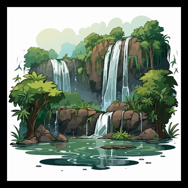 Wasserfall-Wanderung