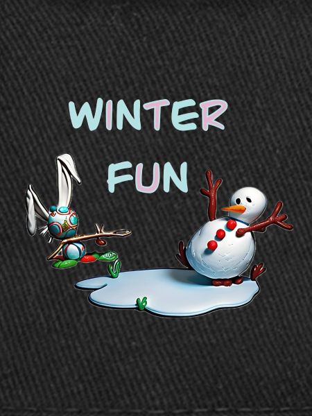 Winter Fun: Bunny and Snowman
