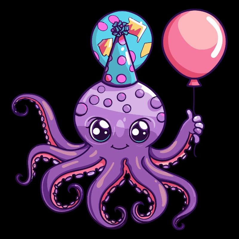 Poulpe Anniversaire Bébé