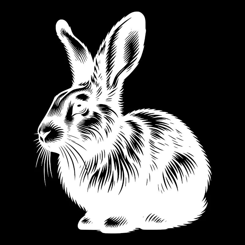 Lapin mignon avec de grandes oreilles