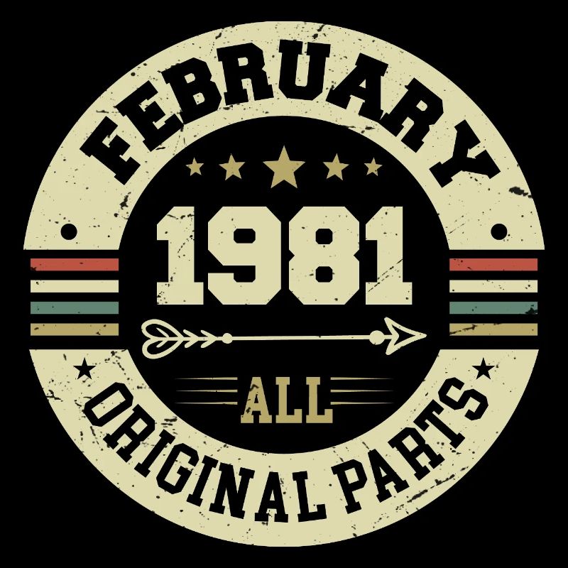 Février 1981 Vintage Cadeau d’anniversaire 1981
