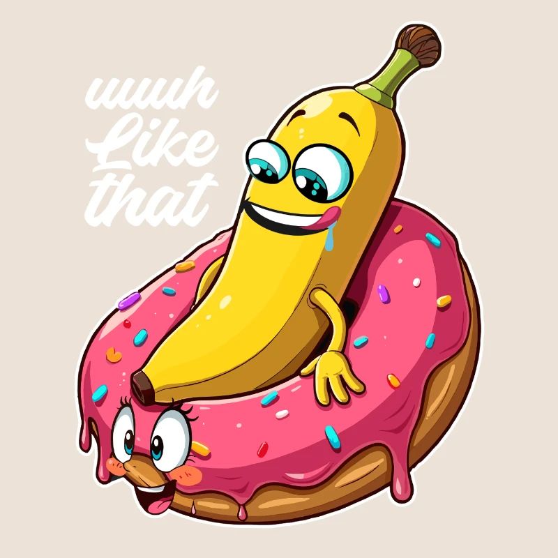 Banana Donut Relationship Love Making Gift