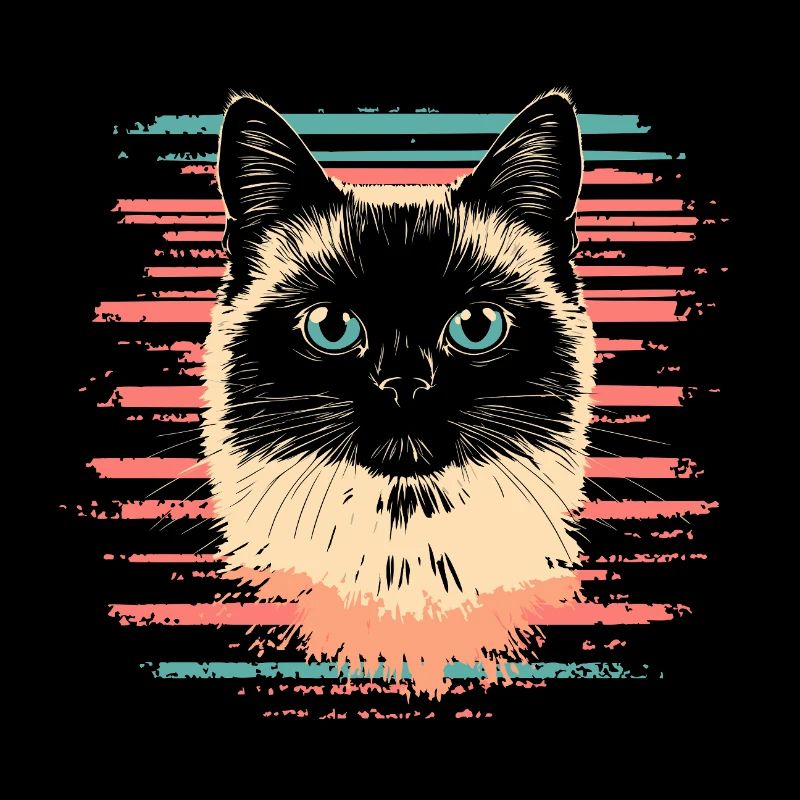 Burmese Cat Vintage