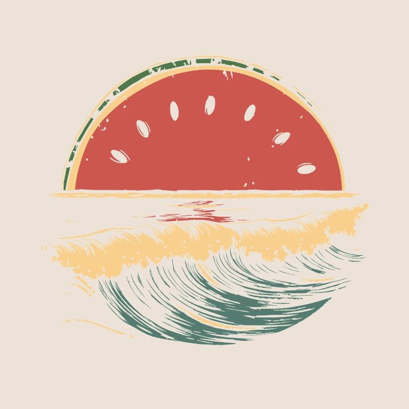 Pastèque Mer Plage Été
