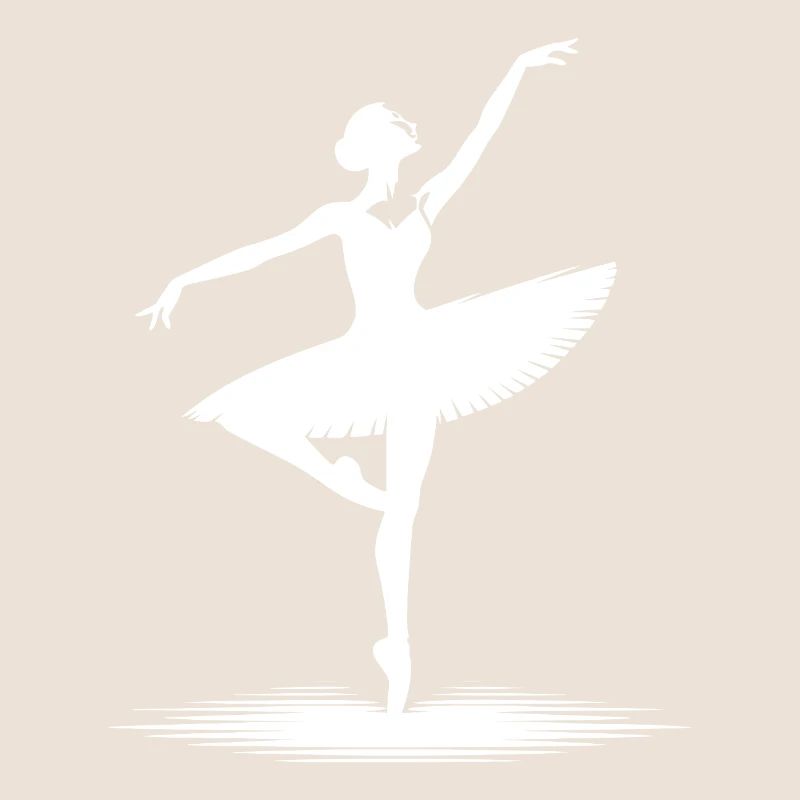 Aesthetic dance design with classical pose
