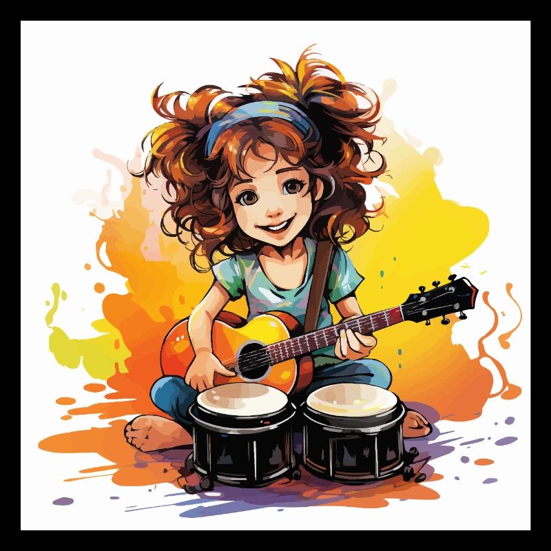 The Rhythmic Bongo Player