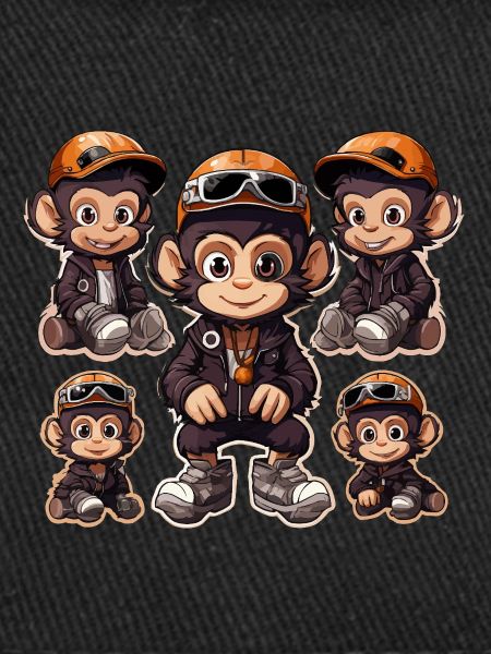 Pack d’autocollants Monkey Skateboarding