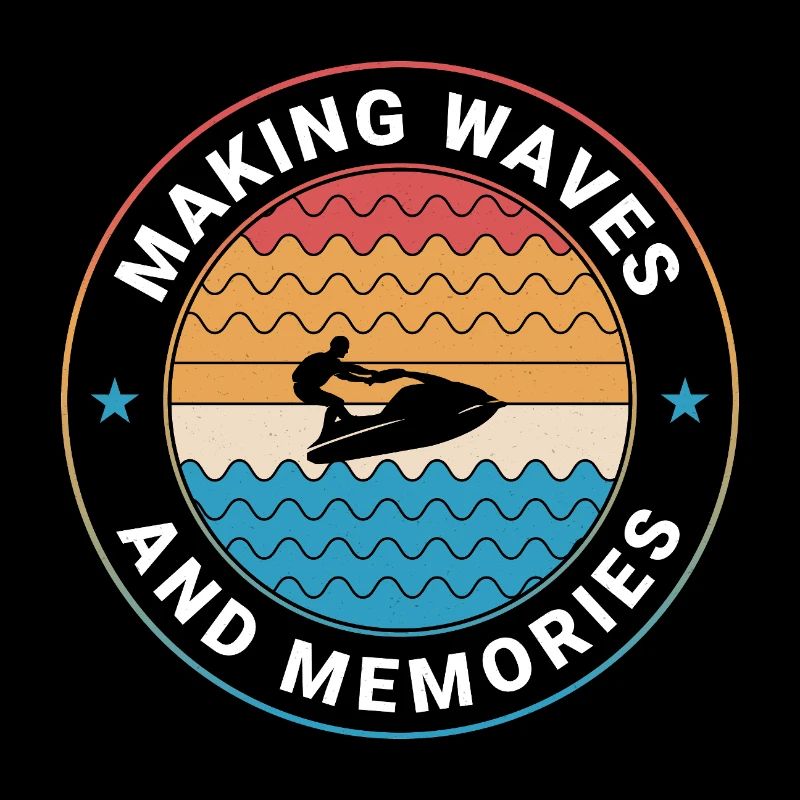Rétro Sunset Wave Rider