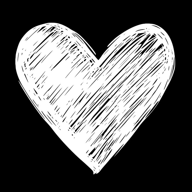 Dessin de coeur simple pour l'amour