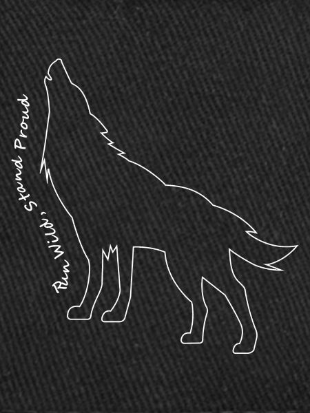 Howling Wolf Line Art Design