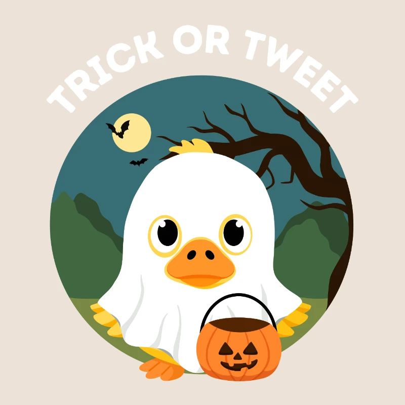 Lustiges Halloween – Süßes oder Tweet Entlein