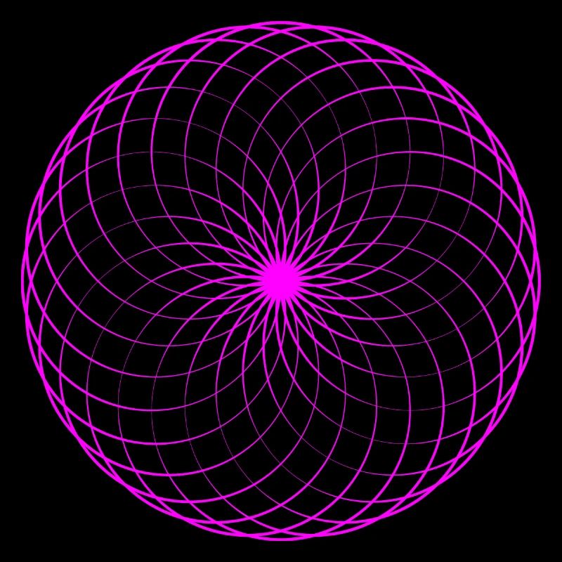 Neonspirale Netz Torus