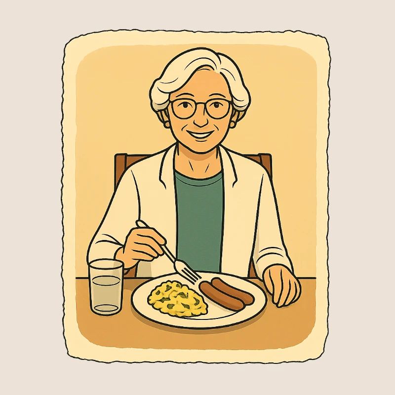 À la table du petit-déjeuner