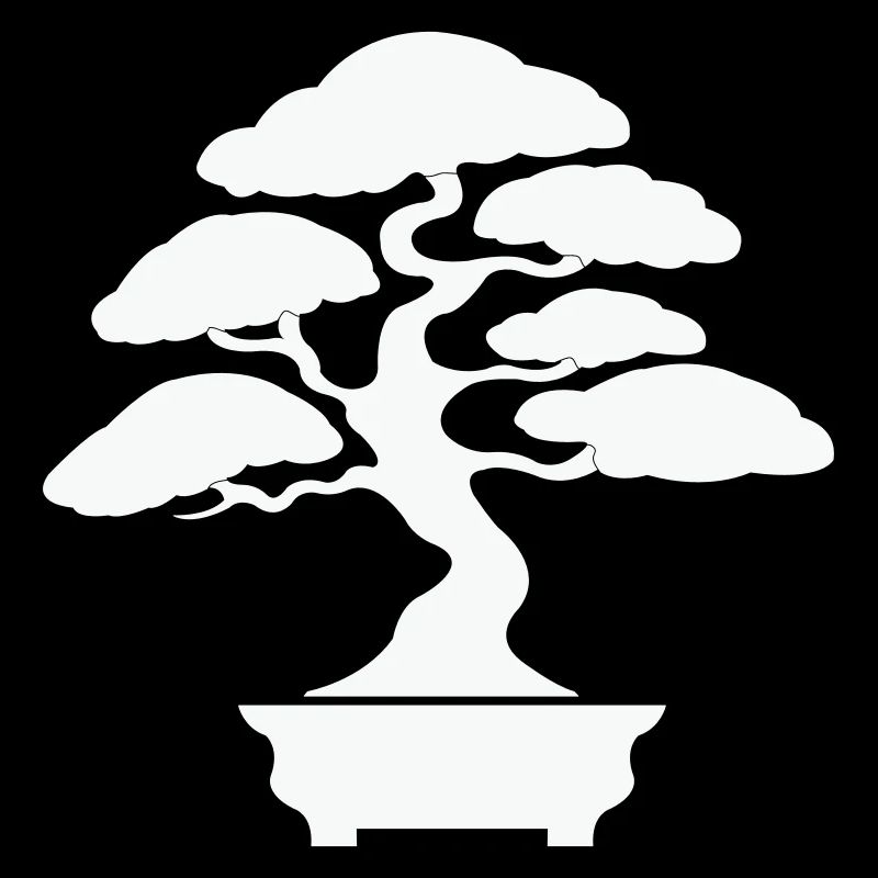 Zen Bonsai Silhouette