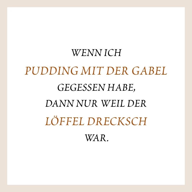 Pudding mit der Gabel