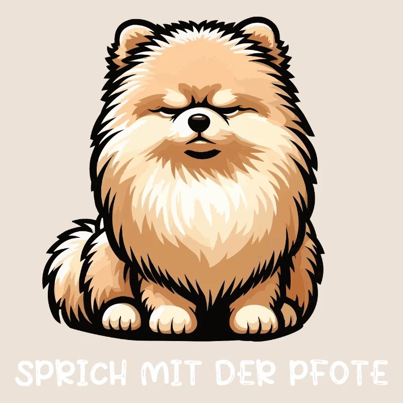 Sprich mit der Pfote Zwergspitz Zwergspitze Spitz