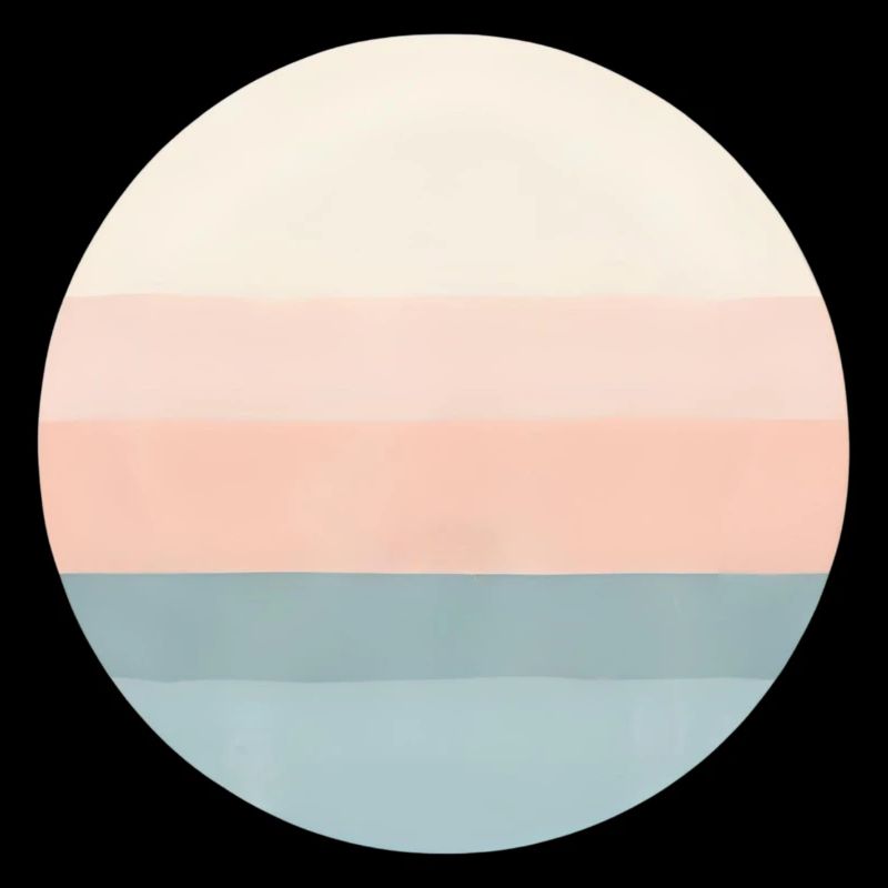 Soft Horizon – Minimalist pastel design for