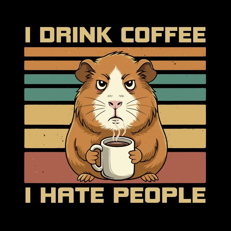 Citation du café du cochon d’Inde Grumpy