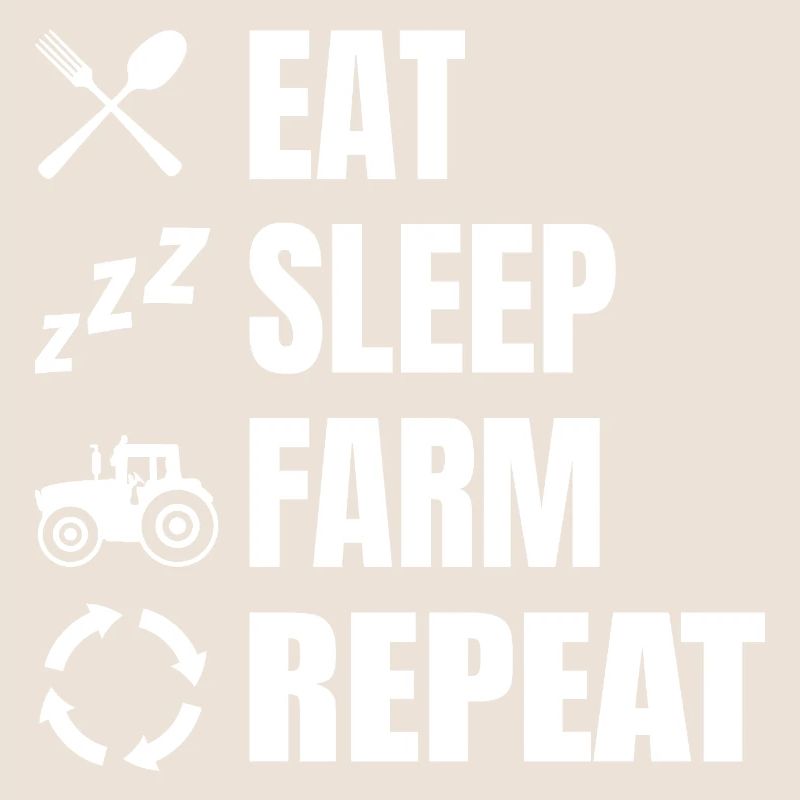 Manger, dormir, labourer, répéter