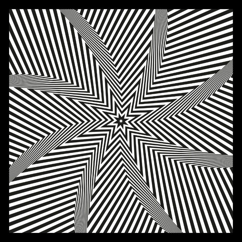 Labyrinthe optique en étoile