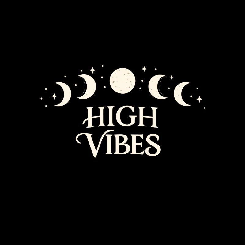 High Vibes Moon Phases Pattern