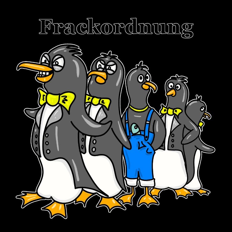 Ordre du vestige de queue-de-pie - Dessin animé drôle de Pingouin