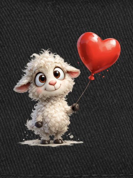 Lamm mit Herzballon