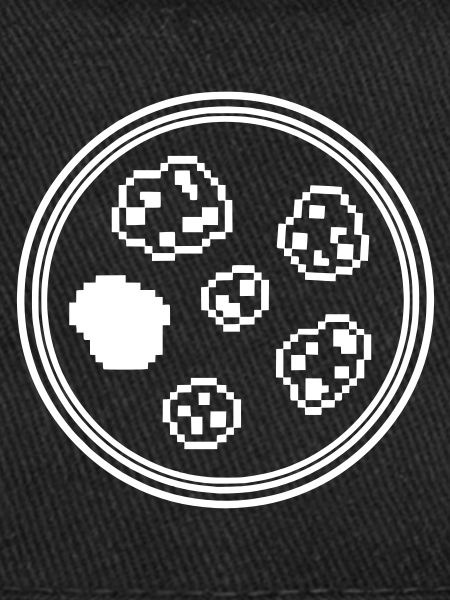Petri dish pixel art bacteria