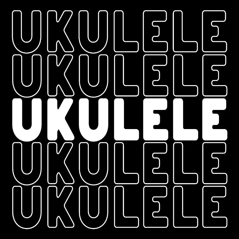 Ukulele typography