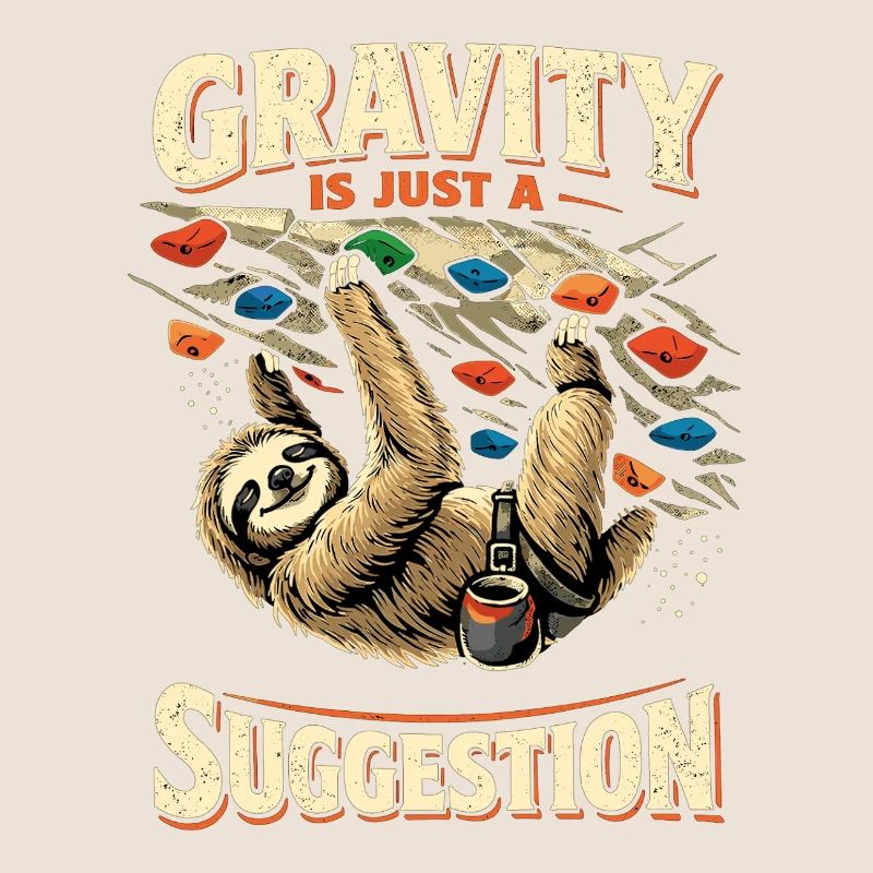 Faultier Bouldern: Gravity Is Just A Suggestion
