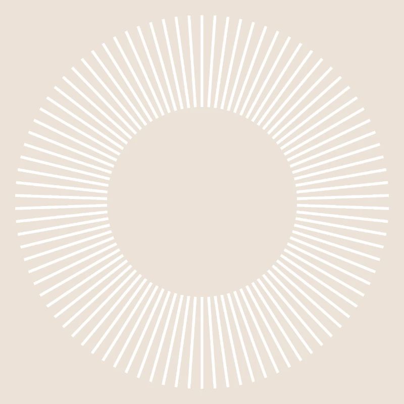 Geometrisches Sunburst-Ringmuster
