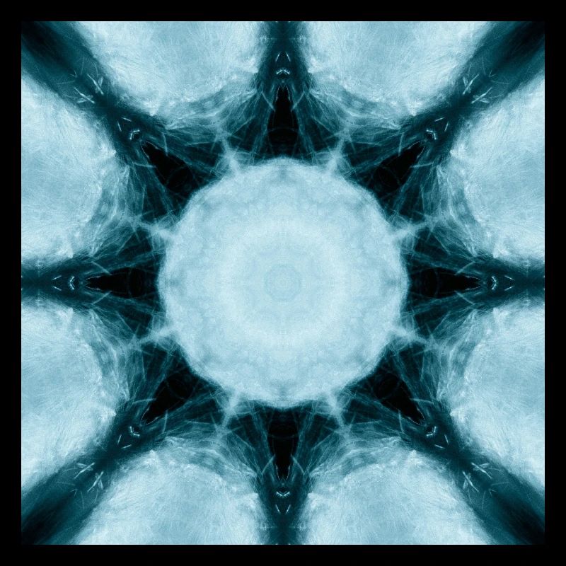 Eisiger Mandala Kaleidoskop