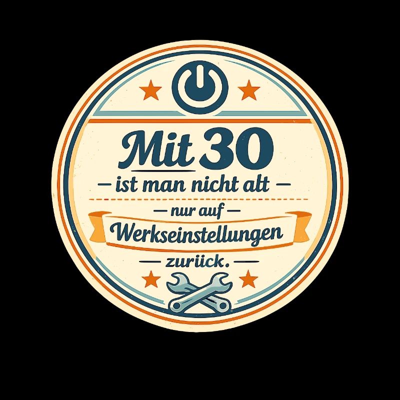 30er Geburtstag Retro Badge