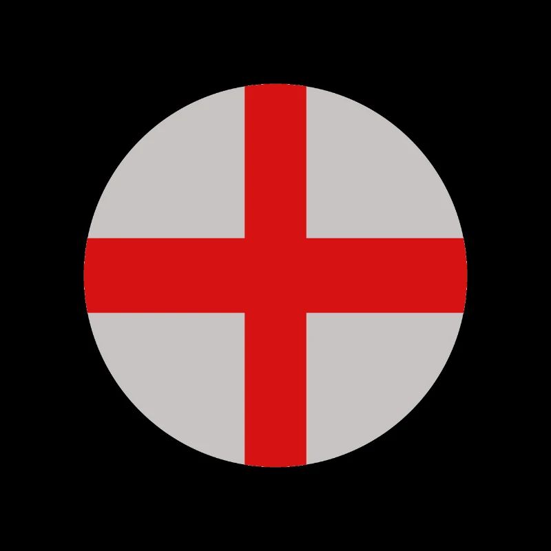 Runde englische Flagge