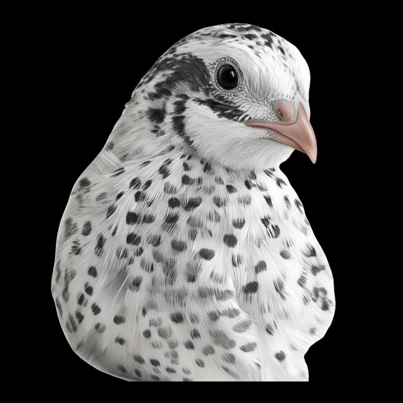 Snow Quail Portrait